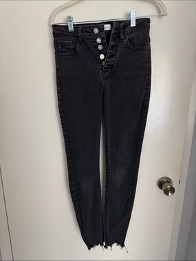 KanCan Black Skinny Jeans with Button-Fly size 3/25